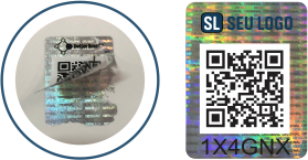 Selo Holografico Personalizado com QRCode e Sistema de Rastreabilidade e Autenticacao Web