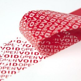 Fita Lacre VOID, personalizada ou padrão, em diferentes tamanhos, cores e formatos.