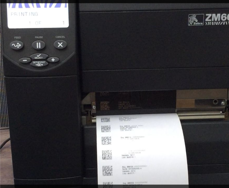 Impressão de Etiquetas de Rastreabilidade com Impressora de Termotransferência Zebra